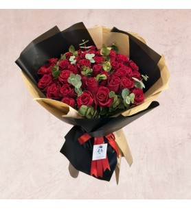 Bouquet of 41 Red Roses