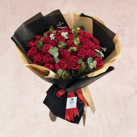 Bouquet of 41 Red Roses
