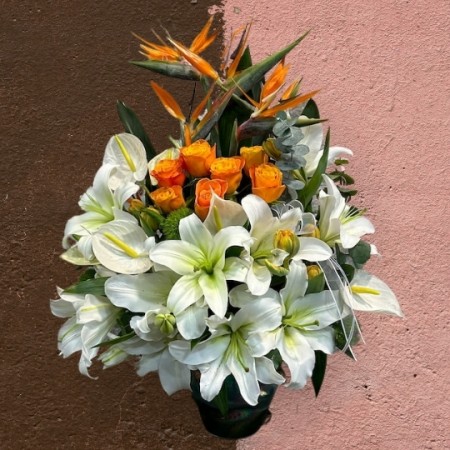 Orange & white Arrangement