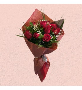 Bouquet of 9 Red Roses